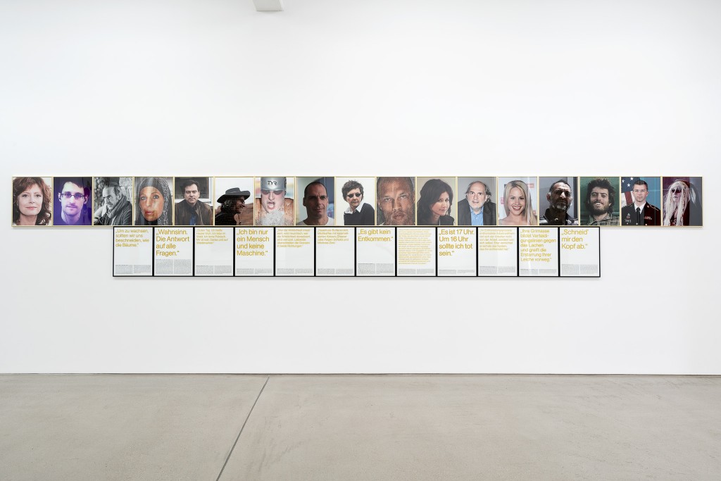 Installation view with ANOMALIES OF THE EARLY 21ST CENTURY (2015/16) by Sven Johne, exhibition: Wege zur Welt, 30 May – 15 September 2019, G2 Kunsthalle Leipzig © the artists & G2 Kunsthalle, photo: Dotgain.info